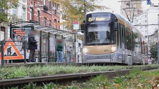 Bombardier Flexity Outlook T3000 STIB sur 25 vers Rogier [upl. by Enetsirk]