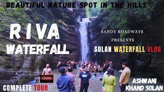 Riva waterfall himachal pradesh  solan waterfall vlog  ashwani khand solan  riva waterfall solan [upl. by Ohcirej]