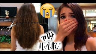 I MESSED UP MY HAIRHow To Trim Your Own Hair Gone Wrong [upl. by Starla]