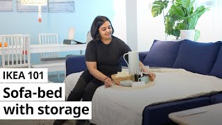 IKEA 101 Sofabed with storage [upl. by Nosrej]