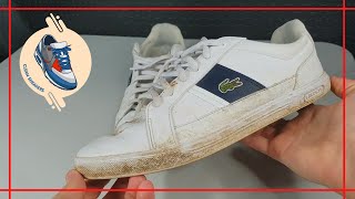 Como Limpar Seu Tênis Lacoste Europa ASMR Clean Sneakers [upl. by Hodess]