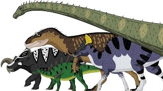 MARCHING DINOSAURS  Animated Size Comparison [upl. by Keary]