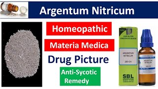 Argentum Nitricum Homeopathic Medicine  Drug Picture  Materia Medica bhms materiamedica [upl. by Dutchman]