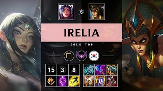 Irelia Top vs Cassiopeia Triple Kill Legendary  KR Master Patch 1419 [upl. by Ened]