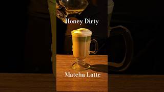 Honey Latte Matcha Latte 🍃 matcha matchalatte latte [upl. by Kaleb]