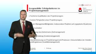 Projektmanagement Teil 211  Einführung  Prof Dr Marc Opresnik [upl. by Honey]