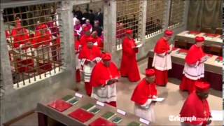 Cardinals begin voting for new Pope [upl. by Noram709]