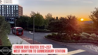 Early Morning Serenity Exploring London with Bus Routes 222 and 237 as the Sun Rises [upl. by Ynner]