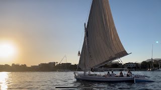 Felucca sail on the Nile Luxor Egypt [upl. by Haidabej]