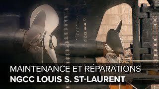 Maintenance et réparations  NGCC Louis S StLaurent [upl. by Lerej]