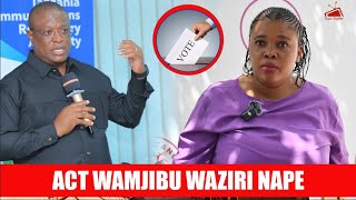 ACT WAZALENDO WAJIBU KAULI YA NAPE KUANZA ZIARA NCHI NZIMA [upl. by Inuat989]