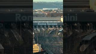 Rome Termini Station from drone [upl. by Spatz970]