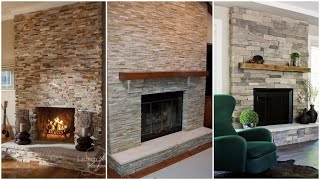 20 Best Stone Fireplace Ideas Designs 2024  Living Room Interior With Stone Wall Fire Place [upl. by Ahsenroc]