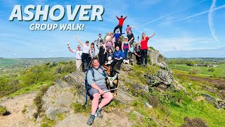 45Mile Group Walk in Ashover North East Derbyshire  Scenic Circular Route [upl. by Annabal913]