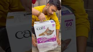 Catit Go Natural cat litter unboxing amp review shorts catit review [upl. by Delamare]