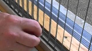 How to Install Tension Line Clips on Plisse Retractable Screen [upl. by Ecille940]