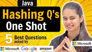 Hashing in Java  One Shot  5 Best Questions [upl. by Notgnilliw]