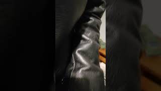 Every Leather Jacket Lover Loves This Sound asmr leatherjacket leather [upl. by Adelpho776]