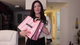 400 VICTORIAS SECRET LINGERIE TRY ON HAUL [upl. by Eehtomit]