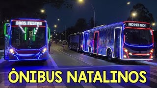 Movimentação de ônibus natalinos no Parque Ibirapuera 2023 [upl. by Fifi]