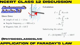 Exercise 65  Explained  Electromagnetic Induction  NCERT Physics Class  12 [upl. by Hsina]