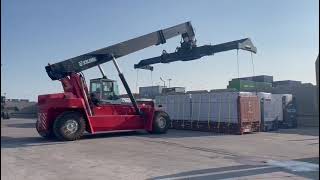 Reach Stacker For Kalmar Dru 450 New model saudi arabia Dammam Al saif Terminal [upl. by Kuehn]