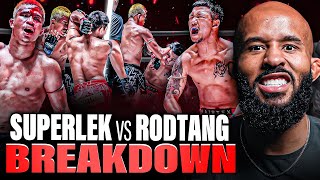 FULL FIGHT quotINSANEquot 🤯 RODTANG vs SUPERLEK BREAKDOWN [upl. by Maggy]