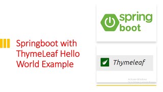 thymeleaf spring boot with thymeleaf hello world example springboot [upl. by Enomad]