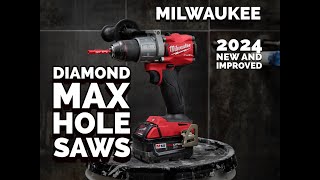 Milwaukee Diamond MAX Hole Saws  2024 New and Improved [upl. by Noteloc]