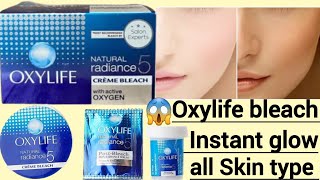 How to bleach at home  Oxylife natural radiance 5 bleach  how to apply bleach cream [upl. by Rozelle]