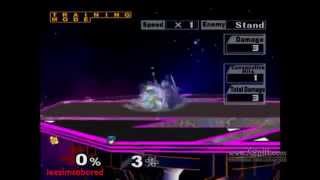 perfect shine OOS Wavedash dash upsmash on Marth [upl. by Ydnal]