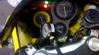 cagiva mito 125 engine compression test [upl. by Attennhoj445]