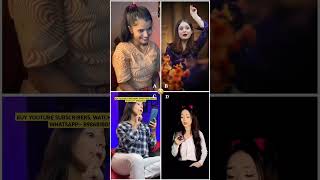 Who S Your Fav🤭😂Akshita Dwivedi 🆚️ Daizy aizy 🆚️ Vishaka jaatni 🆚️ Simpal kharel Funny shorts [upl. by Astri]