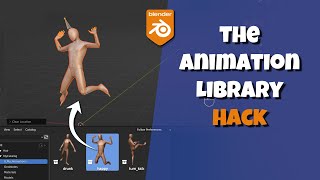 Animation Library in Blender 35 Asset Browser HACK [upl. by Yruy]