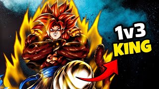 ULTRA GOGETA 4 IS 1V3 KING  PVP MATCH  DRAGON BALL LEGENDS [upl. by Omrelliug]