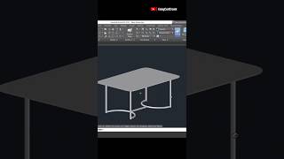 How to Draw 3D Table in AutoCAD 3D  AutoCAD 3D Drawing shorts youtubeshorts viral [upl. by Crista]