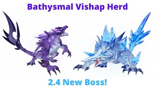 Genshin Impact Bathysmal Vishap Herd Boss Fight Itto Comp [upl. by Nylecsoj]