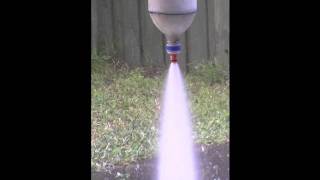 Water rocket  Jet foaming static thrust test [upl. by Ashbaugh]