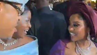 Naija Celebs Galaore Daddy Freeze amp Wife Arrive Chioma amp Davido’s Wedding Chivido24 [upl. by Eugen689]