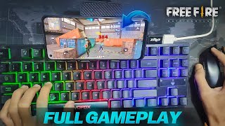 PLAYING FREE FIRE KEYBOARD AND MOUSE IN MOBILE LIVE 👑 [upl. by Adnoyek637]