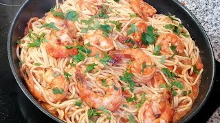 Spaghetti aux scampis à la Grecque [upl. by Harry186]