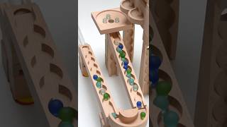 Marble Run ASMR Wooden Winding Ramp Little Carpenter Dump Truck 🌟 EP 11 🌟 marblerun truck [upl. by Aem]