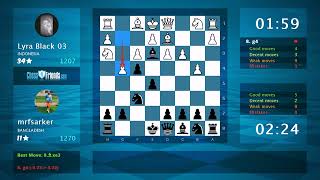 Chess Game Analysis Lyra Black 03  mrfsarker 01 By ChessFriendscom [upl. by Spillar671]