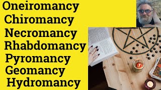 🔵 Oneiromancy Meaning Rhabdomancy Chiromancy Hydromancy Pyromancy Geomancy Necromancy mancy Suffix [upl. by Audsley]