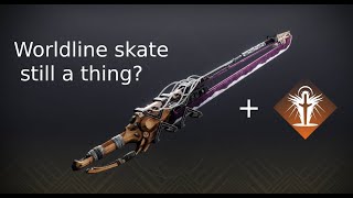 How to Worldline skate in The Witch Queen  Destiny 2 [upl. by Ritter]