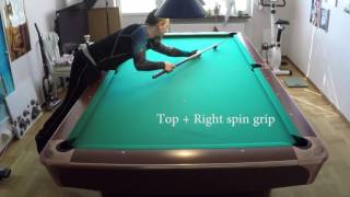 Part 3  Secret grip  combining draw top and side spin very advanced stroke lesson [upl. by Yannodrahc361]