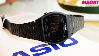 Casio Black Retro Watch B640WB1BEF Unboxing [upl. by Pickard112]