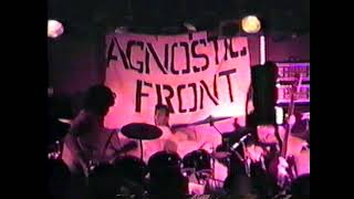 Agnostic Front 19861115 West Shore Democratic Club Enola PA live [upl. by Yennej712]