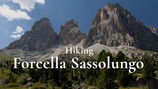 Hiking Forcella Del Sassolungo  Italian Dolomites [upl. by Munsey120]