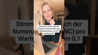 Verbessert sich der Numerus Clausus NC um 01 pro Wartesemester short studieren nc [upl. by Karame649]